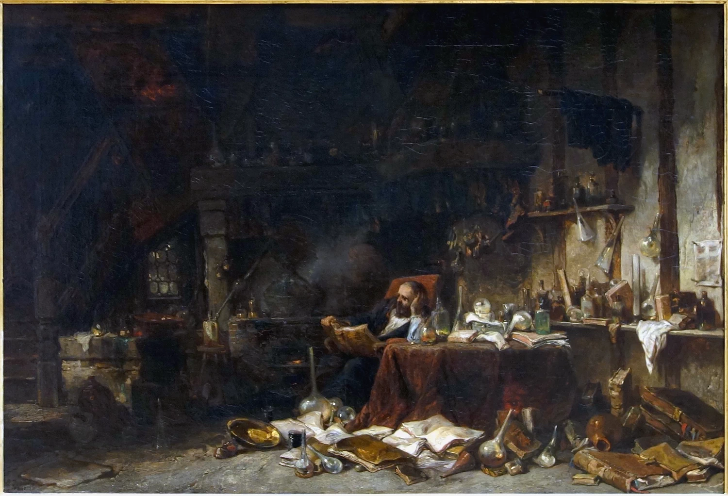 L'alchimista nel sua laboratorio - Palais des Beaux, Arts de Lille